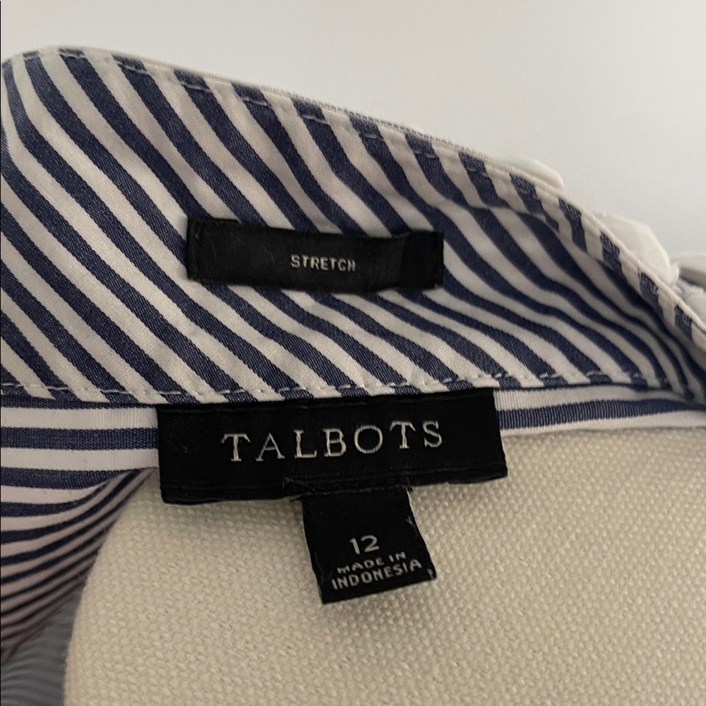 Talbots Striped Sleeveless Top with Beaded Neckline **FINAL OFFER** - Picture 8 of 9